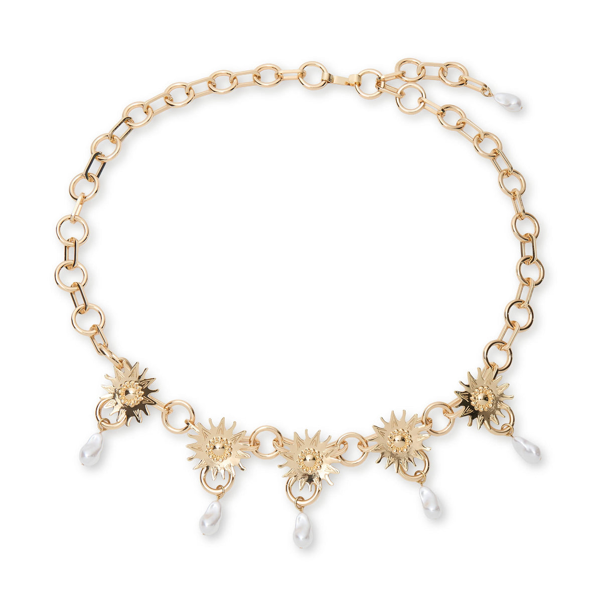 Lele Sadoughi BELTS ONE SIZE GOLD SOLEIL CHAIN BELT