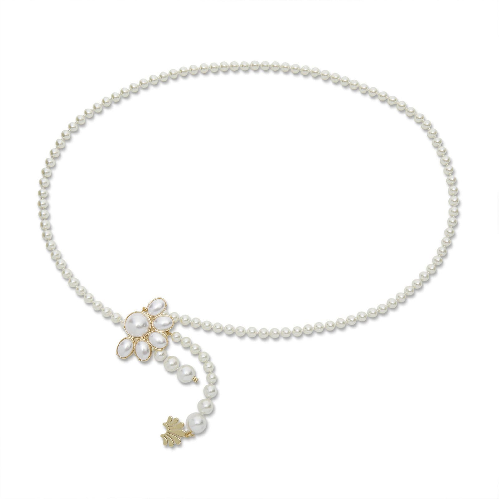 Lele Sadoughi BELTS ONE SIZE PEARL ELOISE BELT