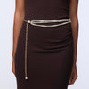 Lele Sadoughi BELTS PEARL GRADUATED CHAIN BELT