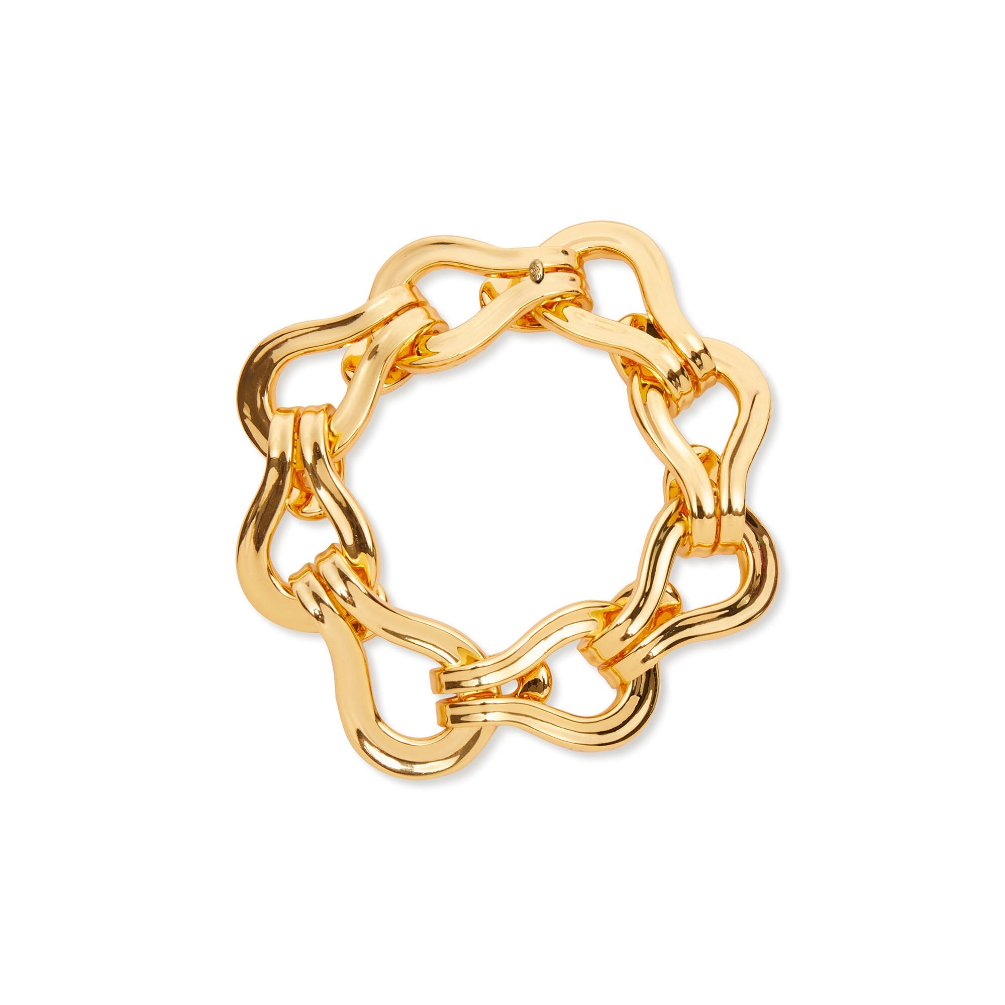 Lele Sadoughi BRACELET ONE SIZE GOLD BUCKLE BRACELET