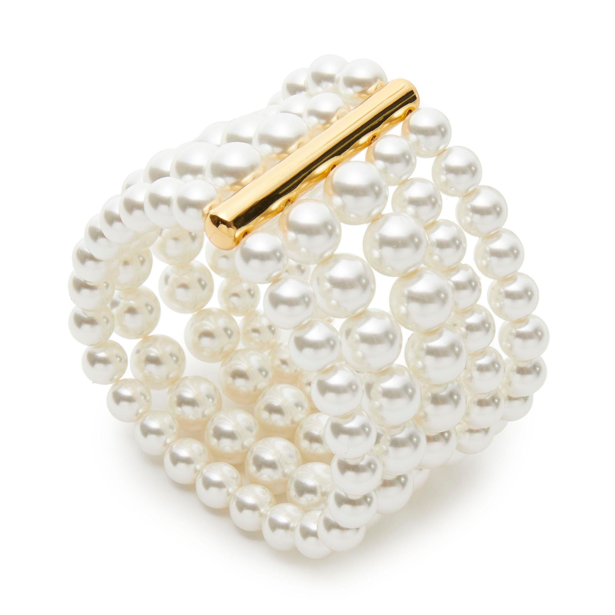 PEARL FIVE STRAND BRACELET - Lele Sadoughi PEARL FIVE STRAND BRACELET - Lele Sadoughi