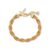Lele Sadoughi BRACELETS GOLD SERPENTINE MESH BRACELET