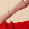 Lele Sadoughi BRACELETS GOLD SERPENTINE MESH BRACELET