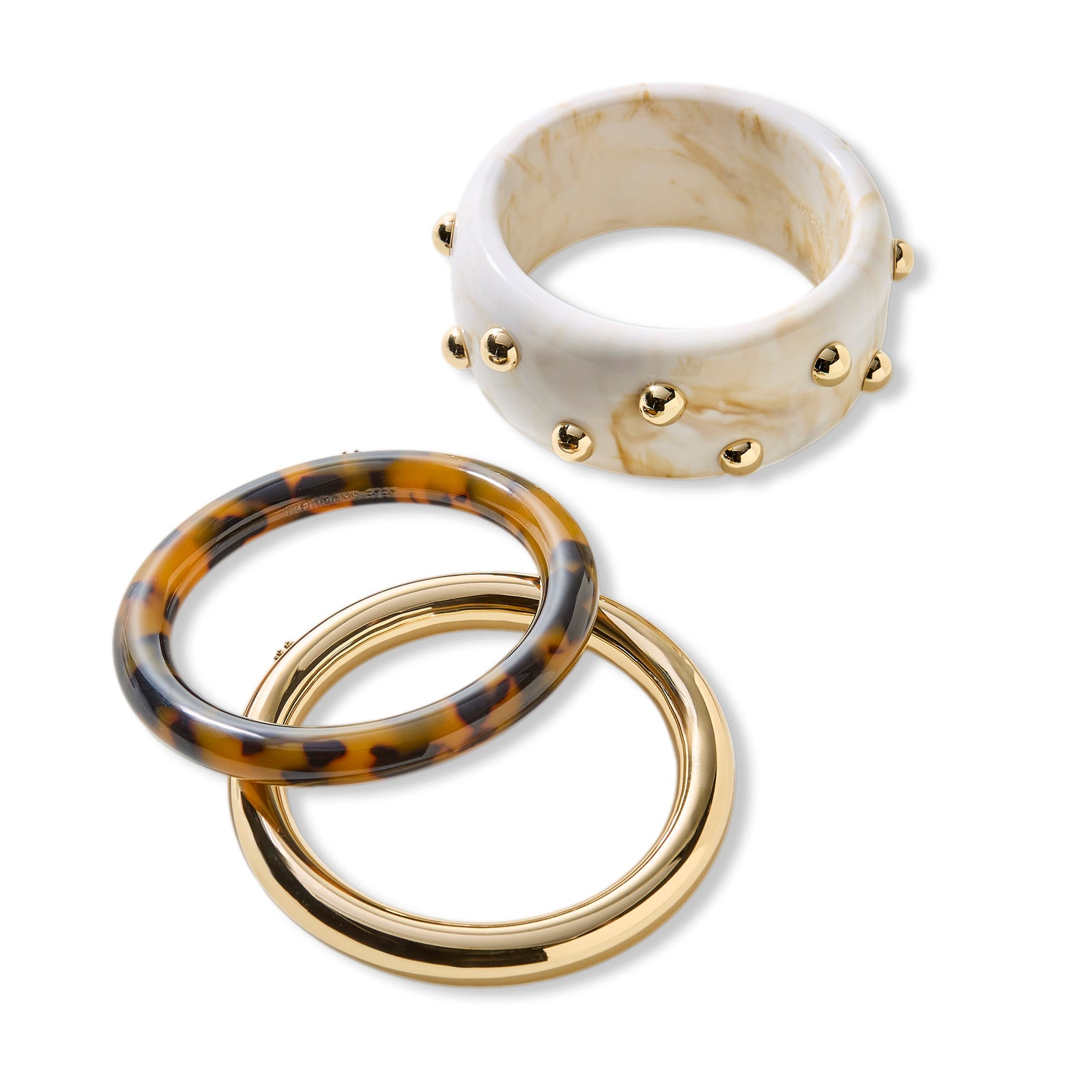 Lele Sadoughi BRACELETS IVORY GOLD BRACELET
