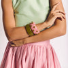 Lele Sadoughi BRACELETS LELE X BURU ROSE AVOCADO BANGLE SET