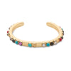 Lele Sadoughi BRACELETS MULTI GEM CALYPSO SLIM STONE CUFF