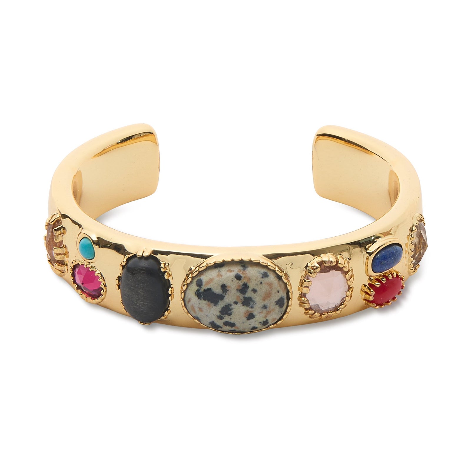 Lele Sadoughi BRACELETS MULTI GEM CALYPSO STONE CUFF