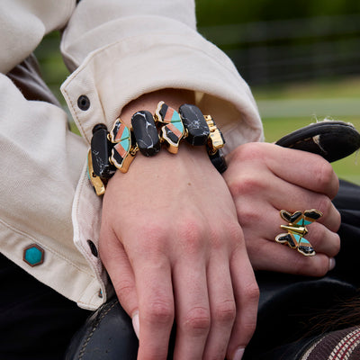Lele Sadoughi BRACELETS PAINTED MESA WILD BUTTERFLY BRACELET