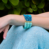 Lele Sadoughi BRACELETS SEAFOAM SPRAY RIVIERA FIVE STRAND BRACELET