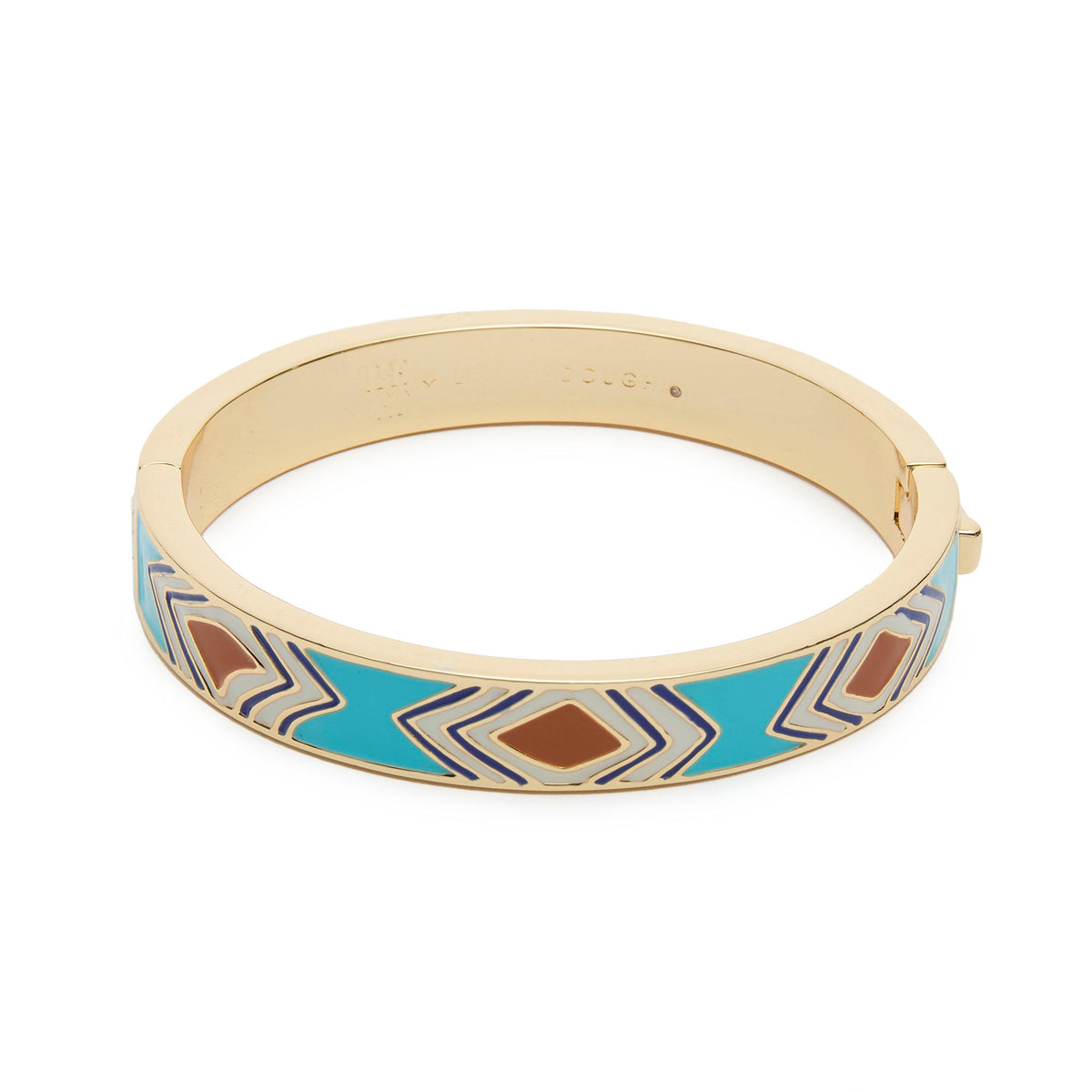 Lele Sadoughi BRACELETS THE MET X LELE TURQUOISE EGYPTIAN ENAMEL BANGLE