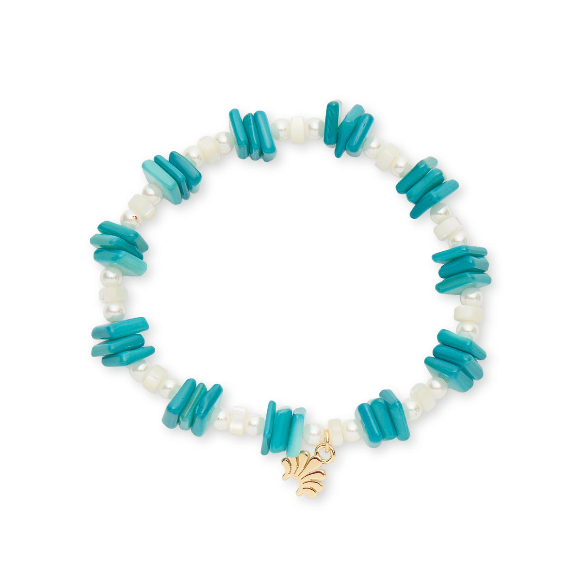 Lele Sadoughi BRACELETS TURQ PEAR BEACH CLUB STRETCH BRACELET