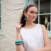 Lele Sadoughi BRACELETS TURQUOISE AVENTURA DOUBLE ROW BRACELET