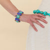 Lele Sadoughi BRACELETS TURQUOISE LAPIS STONE SCARAB BRACELET