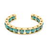 Lele Sadoughi BRACELETS TURQUOISE SLIDER CUFF