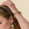 Lele Sadoughi BRACELETS TURQUOISE SLIDER CUFF