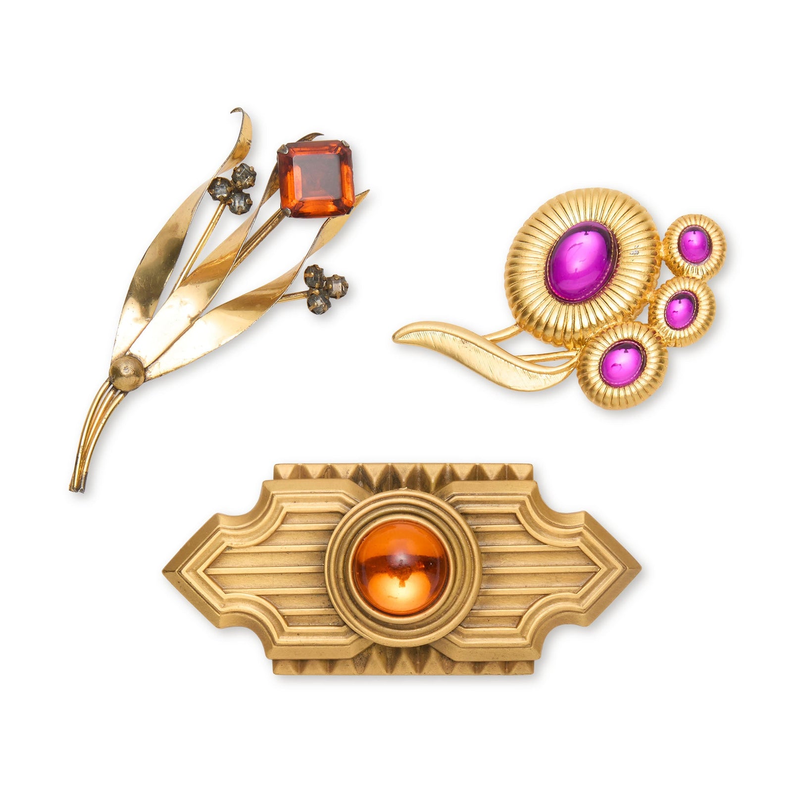 Lele Sadoughi BROOCHES GOLD CHICAGO BROOCH SET