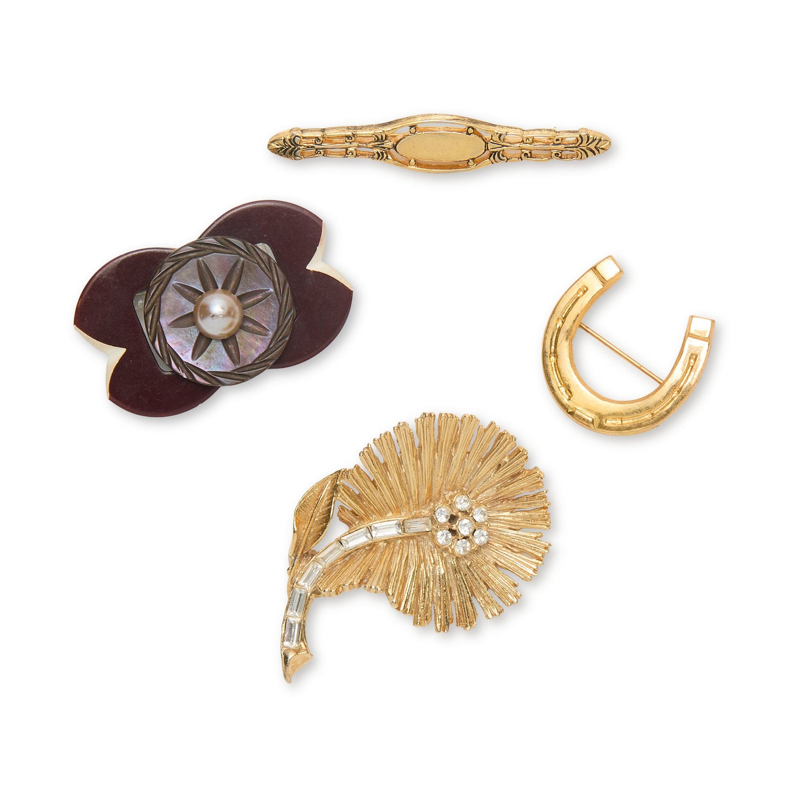 Lele Sadoughi BROOCHES GOLD MARFA BROOCH SET