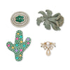 Lele Sadoughi BROOCHES MIXED METAL SEDONA BROOCH SET