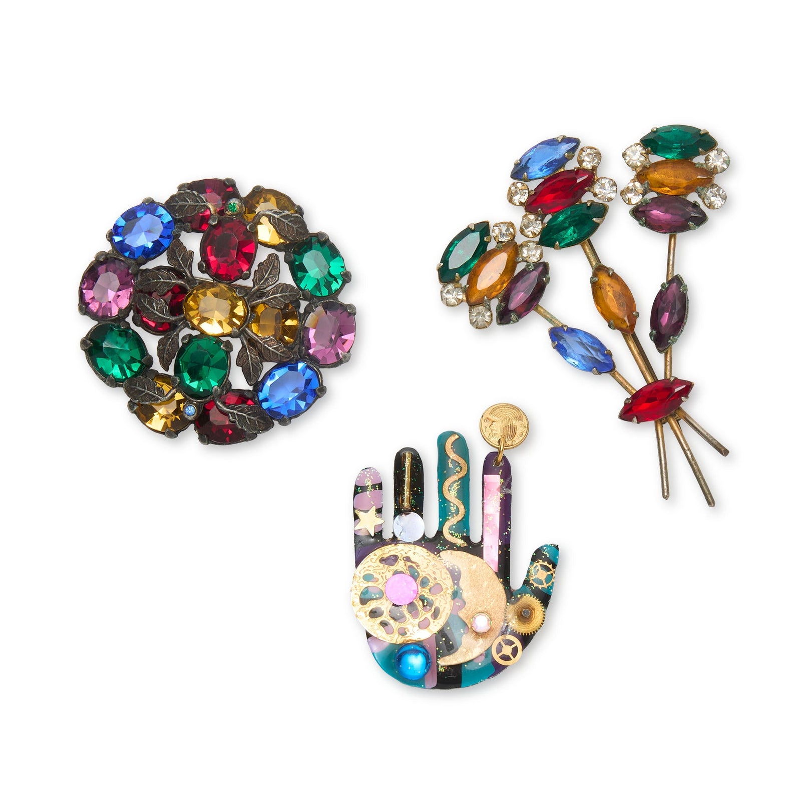 Lele Sadoughi BROOCHES NEW ORLEANS BROOCH SET