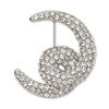 Lele Sadoughi BROOCHES ONE SIZE CRYSTAL LOOP-DE-LOOP PAVE BROOCH