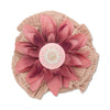 Lele Sadoughi BROOCHES SIENA PLEATED FLOWER BROOCH