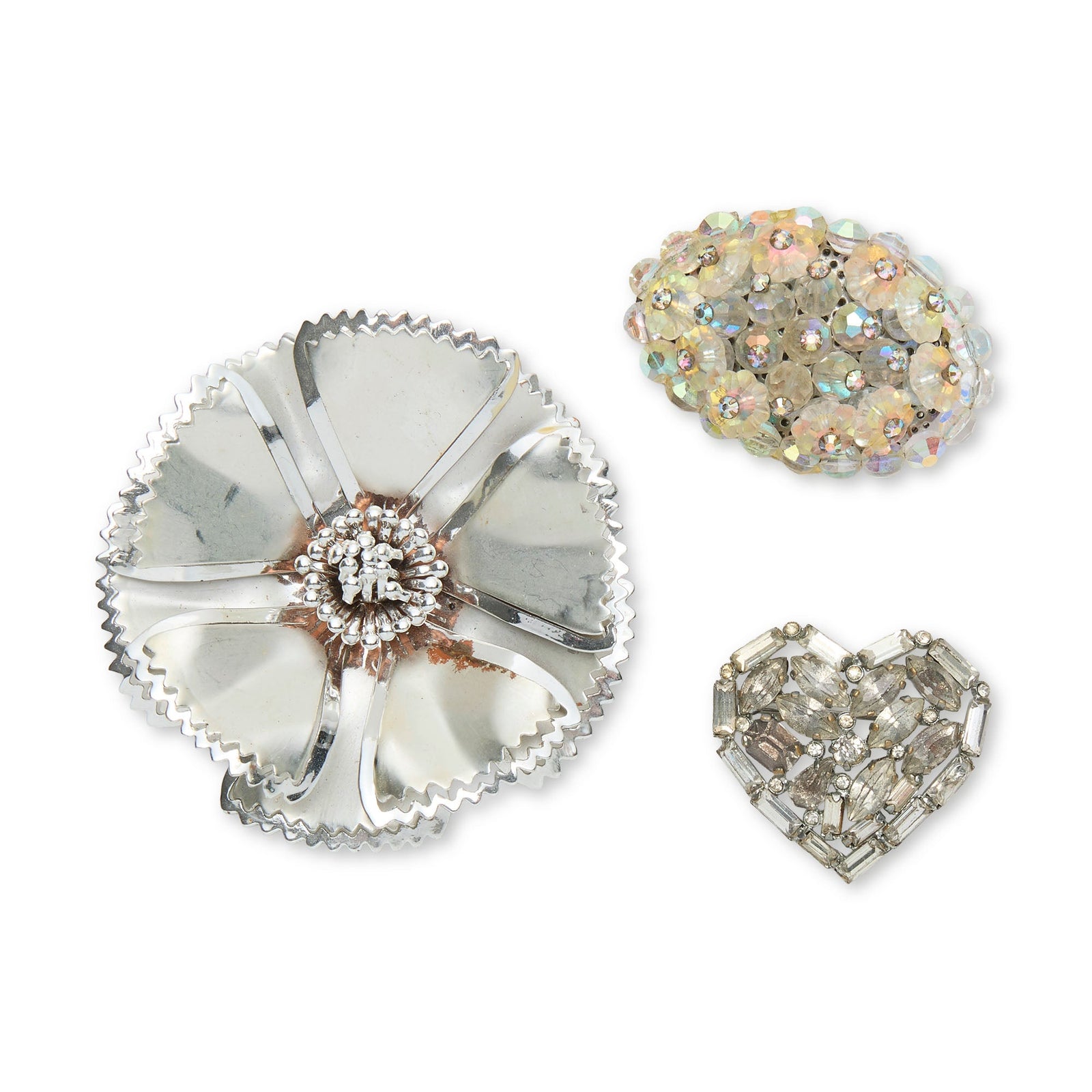 Lele Sadoughi BROOCHES SILVER CHARLESTON BROOCH SET