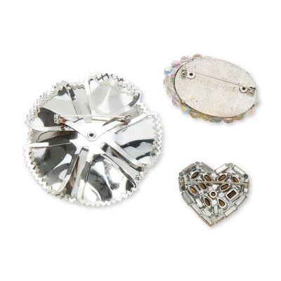 Lele Sadoughi BROOCHES SILVER CHARLESTON BROOCH SET