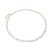 Lele Sadoughi CHAIN PEARL GRADUATED BAROQUE BELT