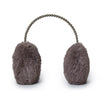 Lele Sadoughi COLD WEATHER CHARCOAL FAUX FUR PEARL EARMUFFS