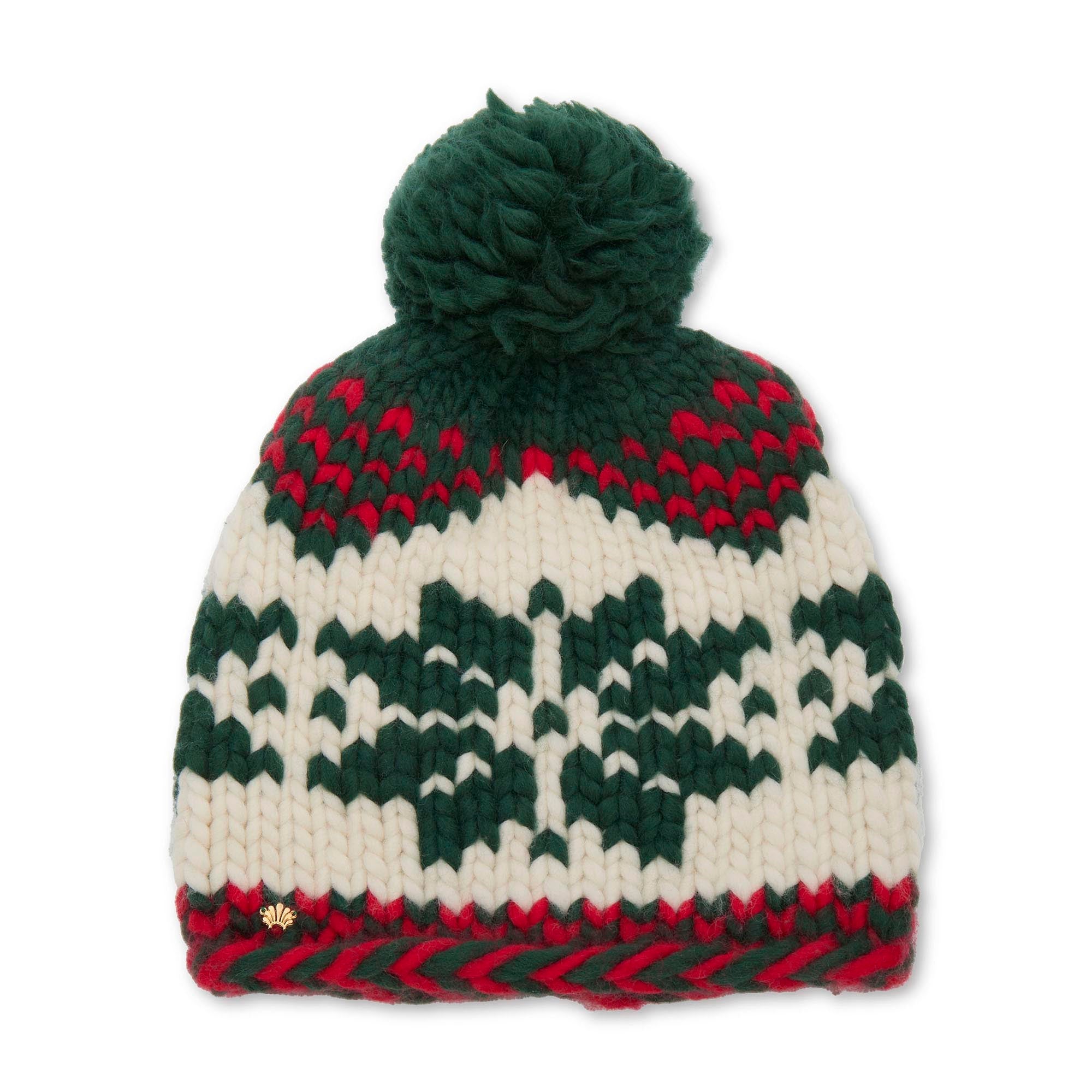 FOREST CRIMSON SNOWFLAKE BEANIE