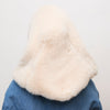 Lele Sadoughi COLD WEATHER IVORY FAUX FUR BONNET SCARF