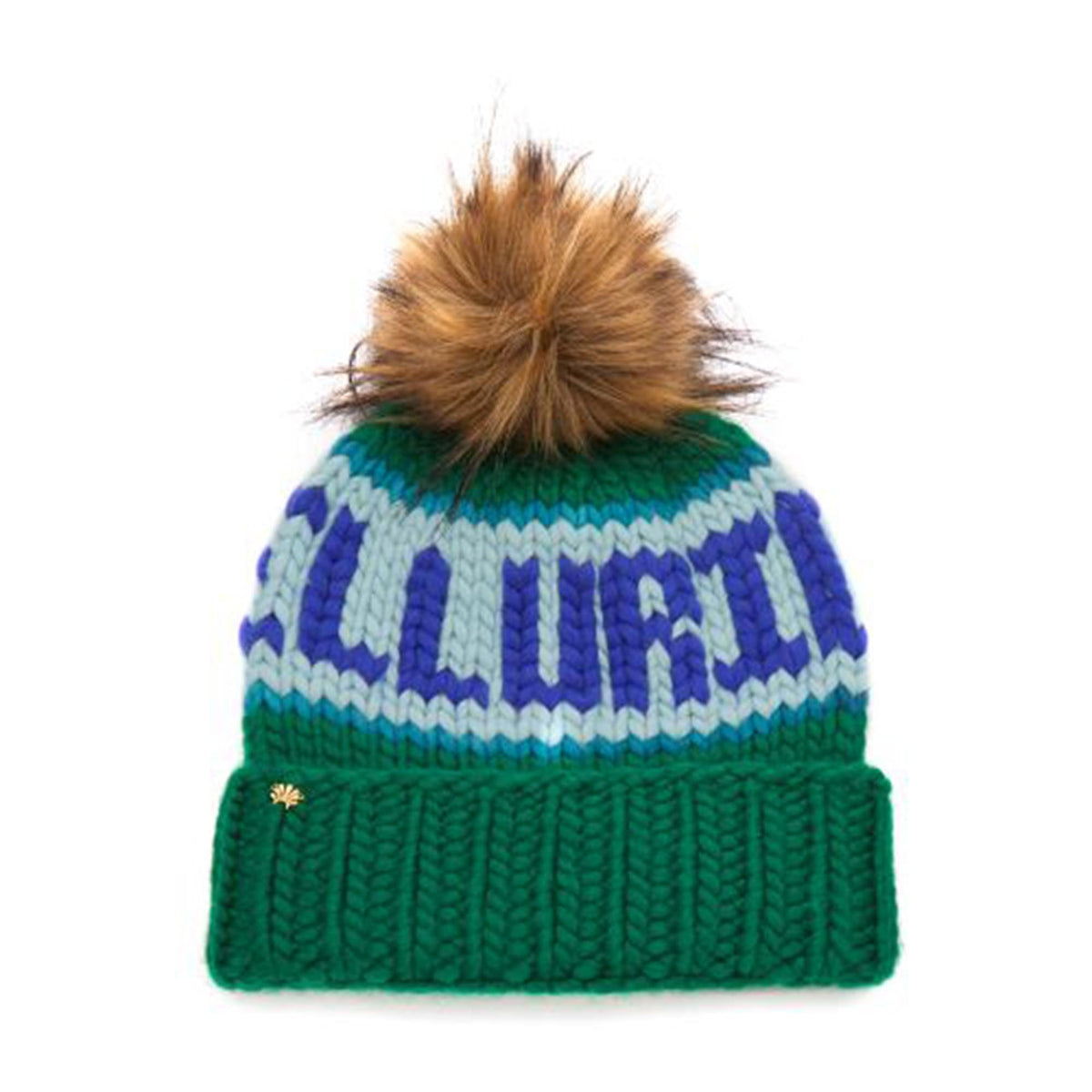 Lele Sadoughi COLD WEATHER KELLY GREEN TELLURIDE BEANIE