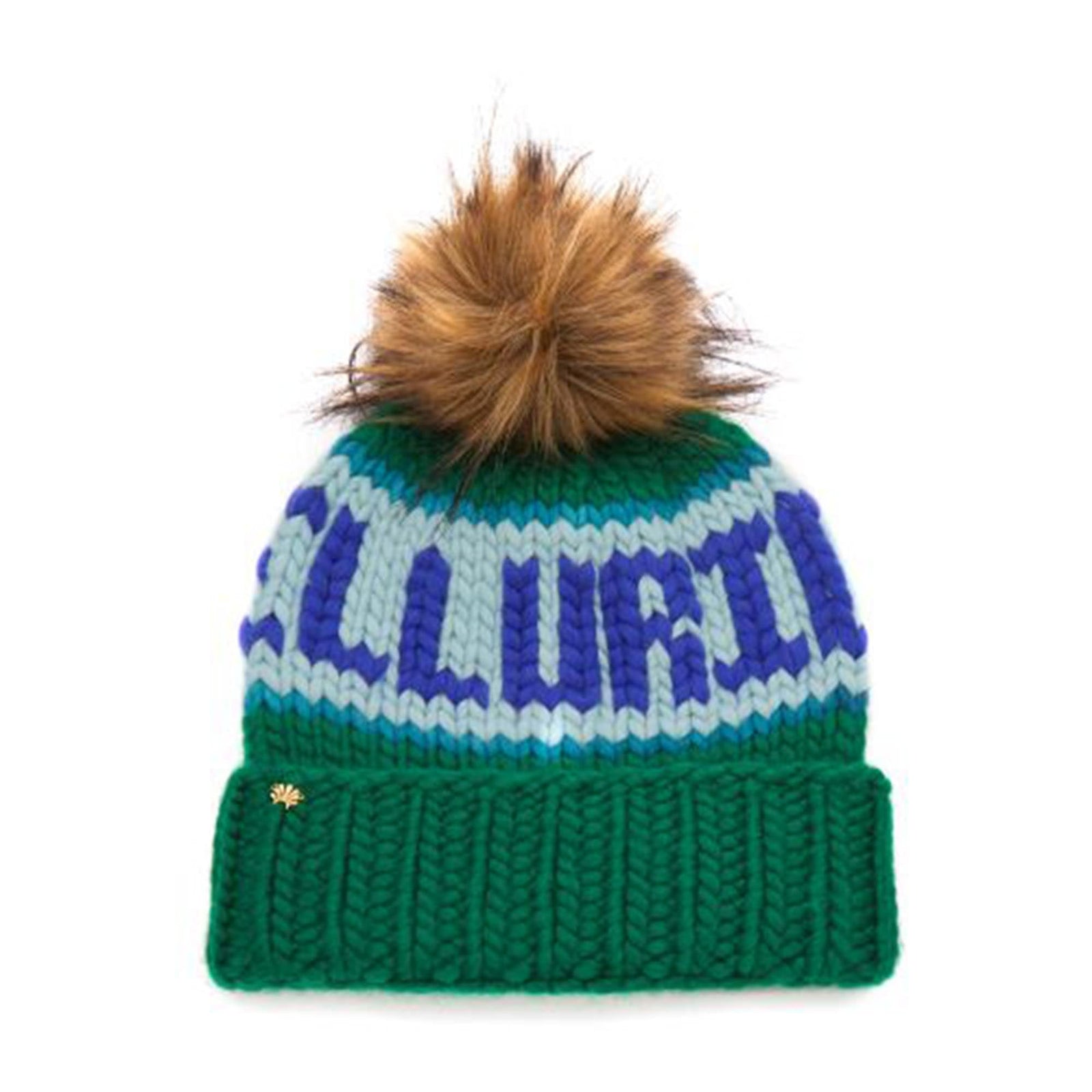Lele Sadoughi COLD WEATHER KELLY GREEN TELLURIDE BEANIE