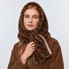 Lele Sadoughi COLD WEATHER LEOPARD FAUX FUR BONNET SCARF