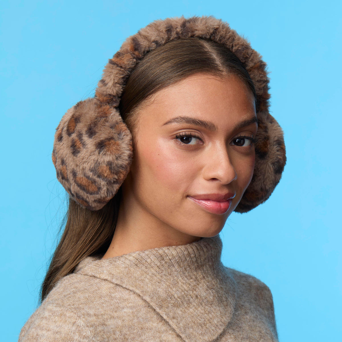 Lele Sadoughi COLD WEATHER LEOPARD JESSIE FAUX FUR EAR MUFFS