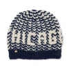 Lele Sadoughi COLD WEATHER NAVY MELANGE CHICAGO BEANIE