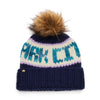 Lele Sadoughi COLD WEATHER NAVY PARK CITY BEANIE
