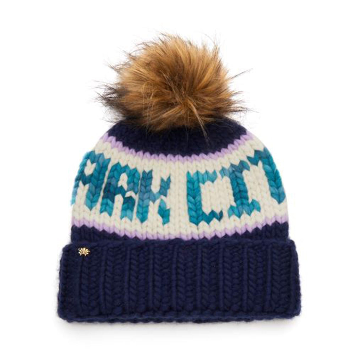Lele Sadoughi COLD WEATHER NAVY PARK CITY BEANIE