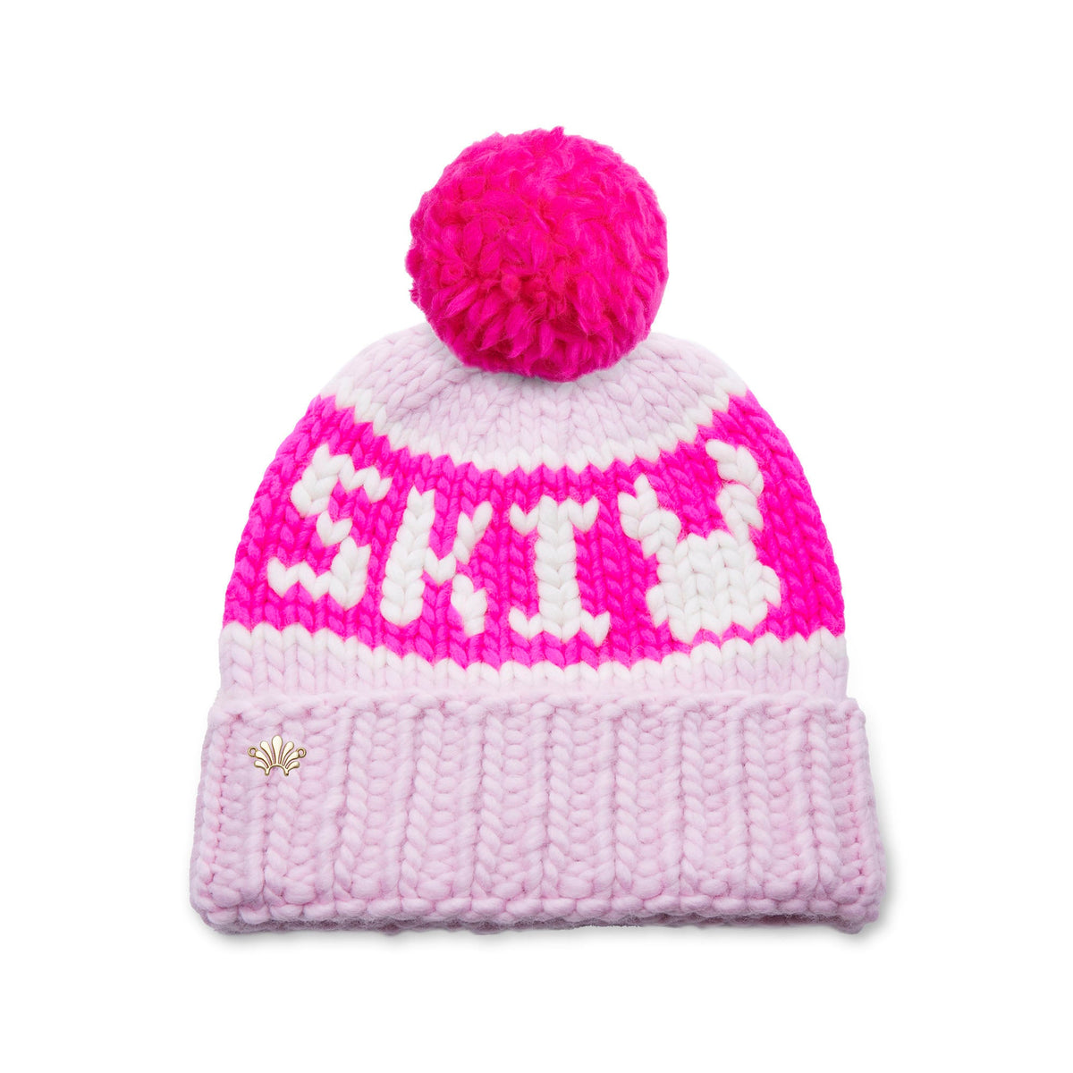 Lele Sadoughi COLD WEATHER NEON BLUSH SKI BUNNY BEANIE