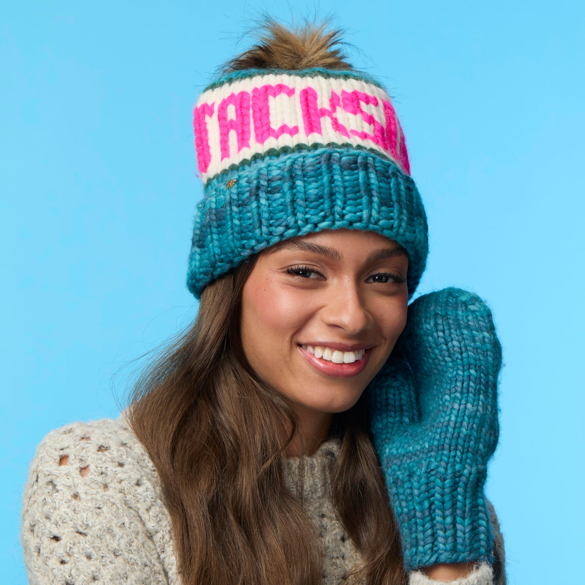 Lele Sadoughi COLD WEATHER OCEAN JACKSON HOLE BEANIE