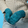 Lele Sadoughi COLD WEATHER PEACOCK MOTLEY MITTENS