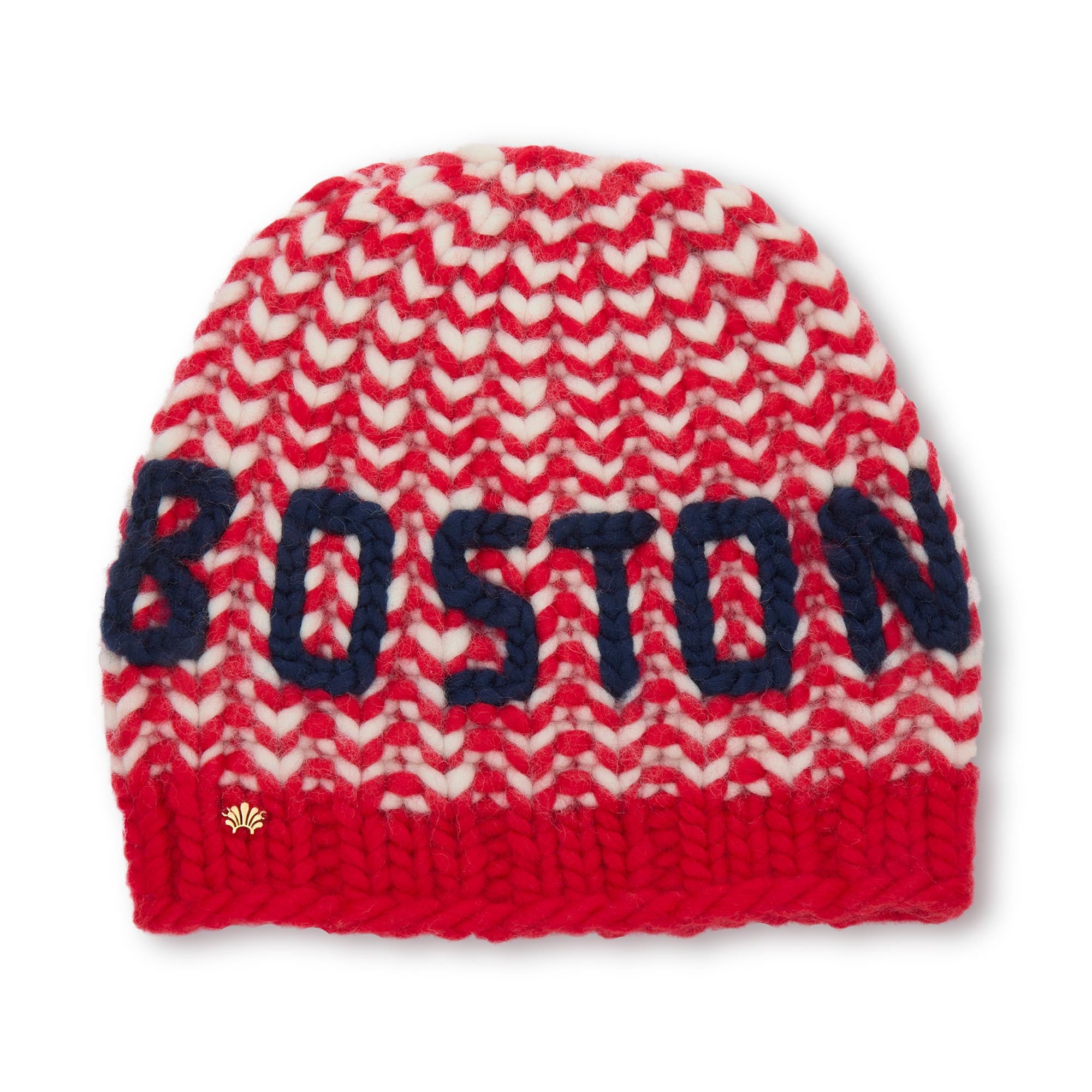 Lele Sadoughi COLD WEATHER RED MELANGE BOSTON BEANIE