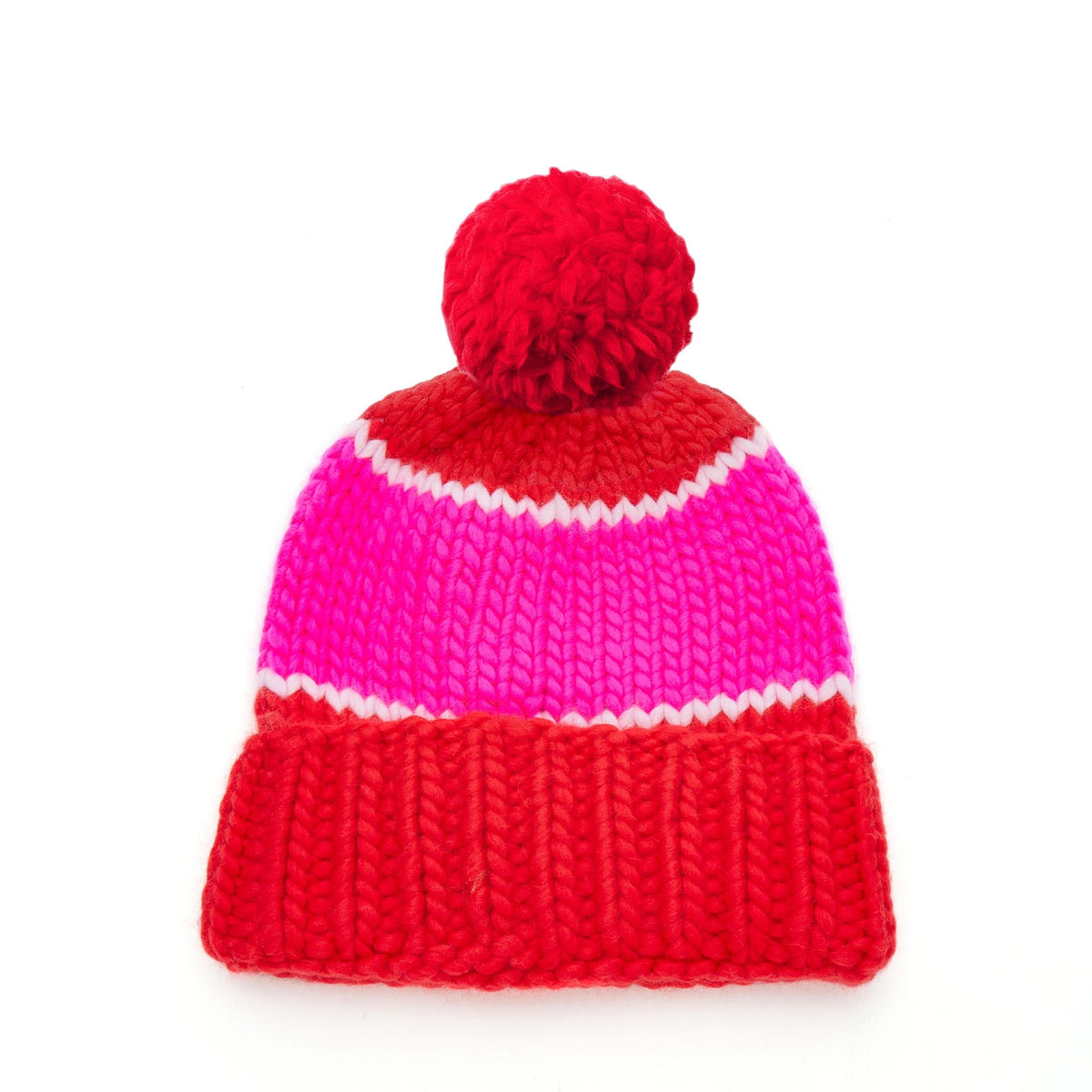 Lele Sadoughi COLD WEATHER RED SKI BEANIE