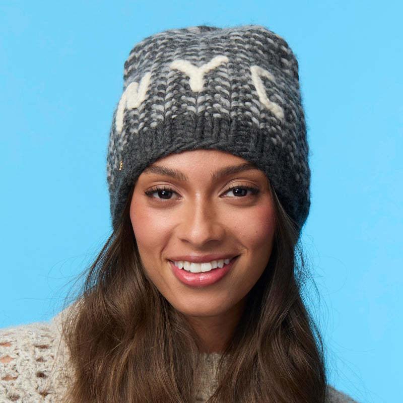 SLATE MELANGE NYC BEANIE