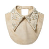 Lele Sadoughi COLLAR ONE SIZE DESERT LACE  PEARL SCALLOP POINTED COLLAR