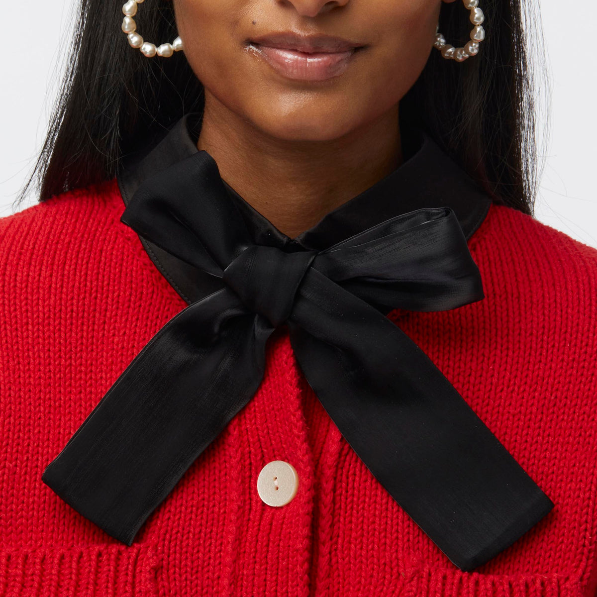Lele Sadoughi COLLARS JET KIRA BOW COLLAR