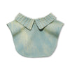 Lele Sadoughi COLLARS ONE SIZE FADED DENIM PEARL EMBELLISHED COLLAR