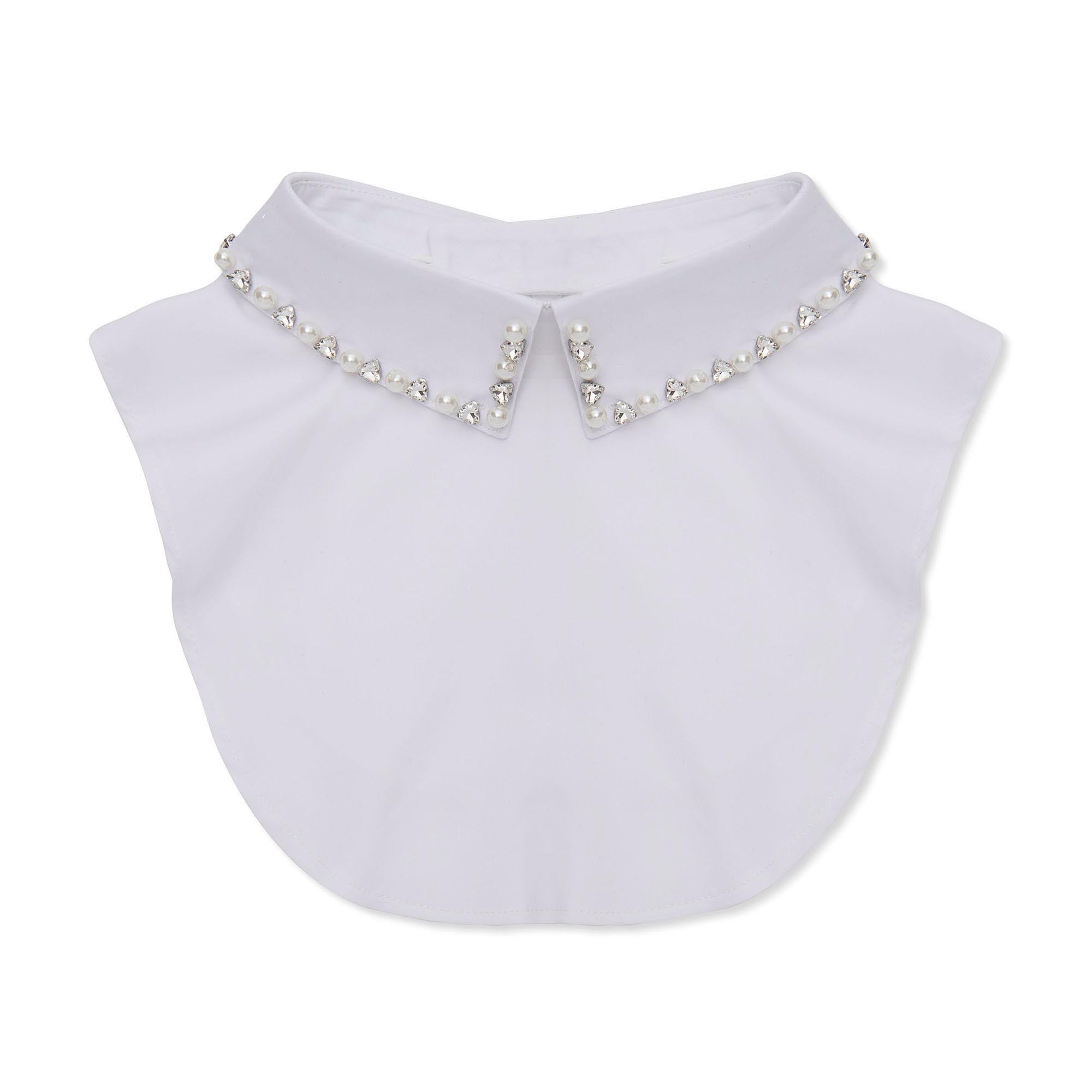 Lele Sadoughi COLLARS ONE SIZE SNOW GEO PEARL CRYSTAL COLLAR