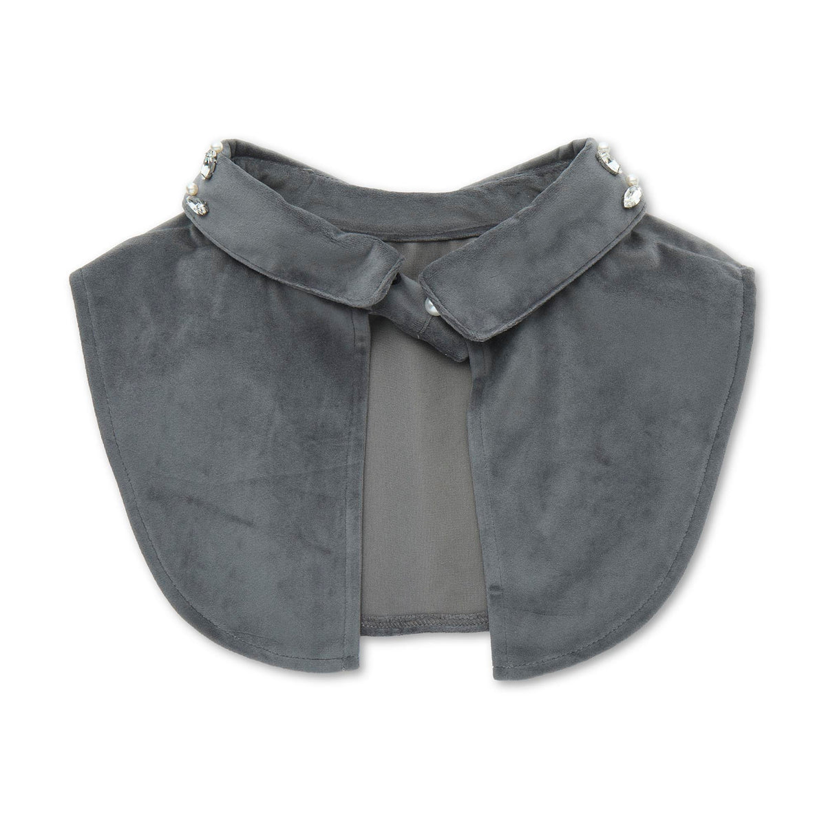 Lele Sadoughi COLLARS SLATE GREY CRYSTAL GRID COLLAR