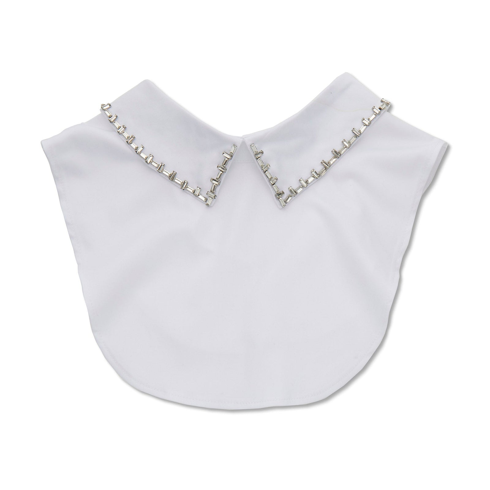 Lele Sadoughi COLLARS WHITE CRYSTAL STITCH COLLAR